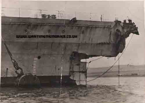 Damaged by German ship Bremse